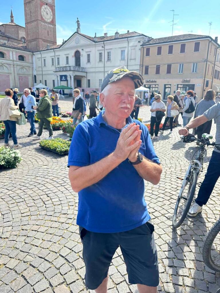 Fabrizio Gasparini il presidente dell'associazione ciclistica gli 