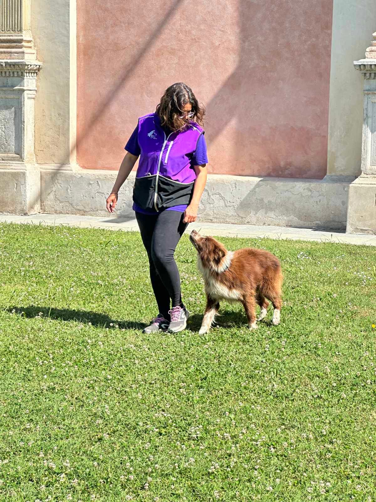 Laura Conte dell'Allevamento "Croce del Nord" in dimostrazione di agility con il suo border collie